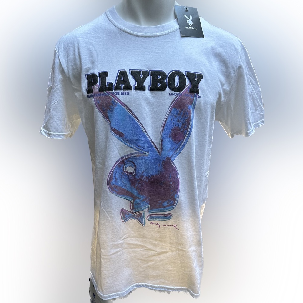 ⚡️Playboy Andy Warhol Bunny Graphic T-Shirt Size Men’s LARGE RARE